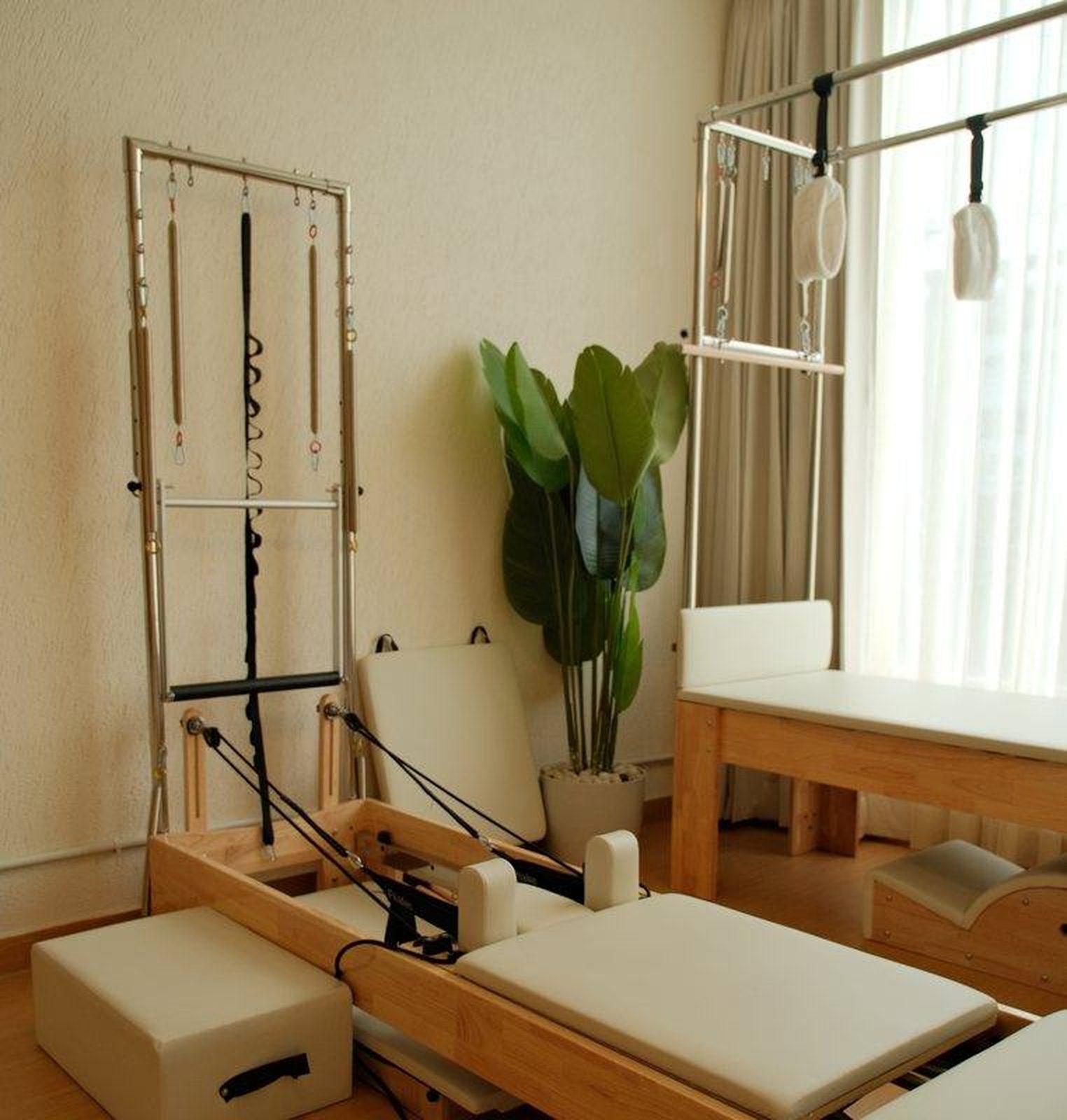 Cadillac and reformer suite installed at a Pilates studio in Rohtak